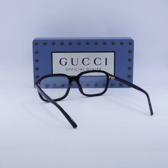 Gucci GG1446O 001 Rectangle Eyeglasses 56mm Black - Picture 7 of 12